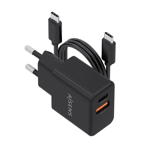 EAN 8435739905470 - AISENS ASCH-20W2P084-BK cargador de dispositivo móvil Teléfono móvil, Smartphone, Cámara digital, Univers imagen 1