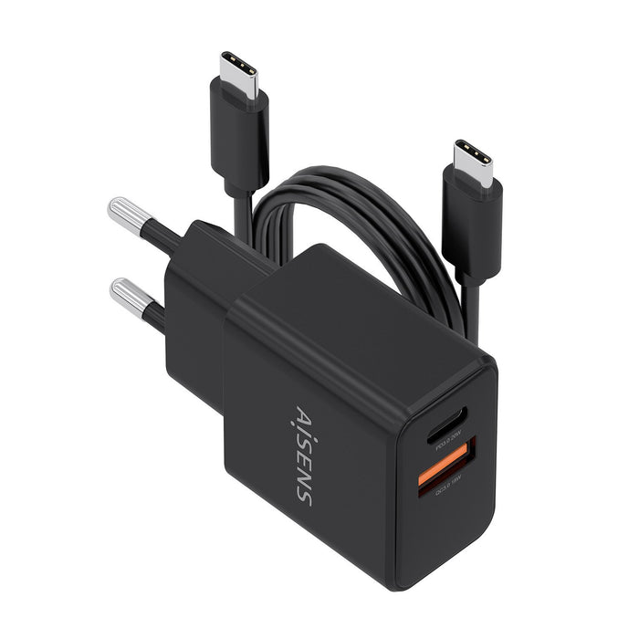 EAN 8435739905470 - AISENS ASCH-20W2P084-BK cargador de dispositivo móvil Teléfono móvil, Smartphone, Cámara digital, Univers imagen 1