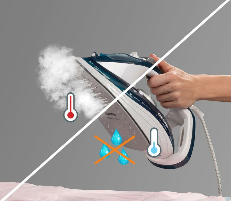 EAN 3838782404740 - Gorenje SIH2800TQC Plancha a vapor Suela de cerámica 2800 W Azul imagen 5