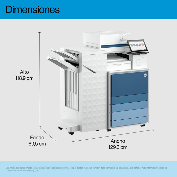 EAN 0198828506832 - HP Clr LaserJet Ent Flw MFP8801z+ Prntr Laser A3 1200 x 1200 DPI 60 ppm Wifi imagen 8