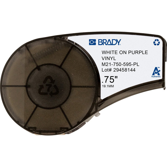 EAN 754473930455 - Brady M21-750-595-PL etiqueta de impresora Púrpura, Blanco Etiqueta para impresora autoadhesiva imagen 1