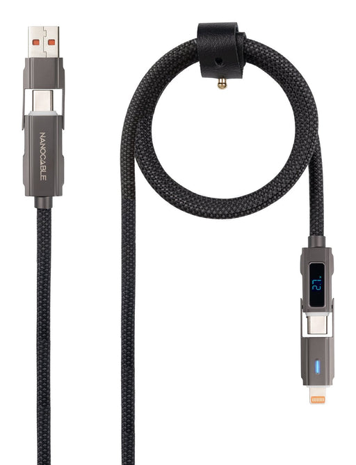 EAN 8433281017269 - Nanocable 10.01.2501 cable USB 1 m USB A/USB C USB C/Lightning Negro imagen 2