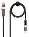 EAN 8433281017269 - Nanocable 10.01.2501 cable USB 1 m USB A/USB C USB C/Lightning Negro imagen 2