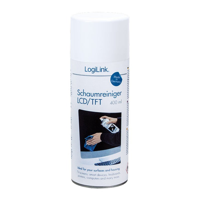 EAN 4052792038446 - LogiLink RP0012 kit de limpieza para computadora Metal / plástico Espray para limpieza de equipos 400 ml imagen 1