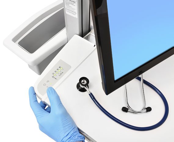 EAN 698833022964 - Ergotron StyleView EMR Cart with LCD Pivot, LiFe Powered, EU Aluminio, Gris, Blanco Panel plano Carro mult imagen 4