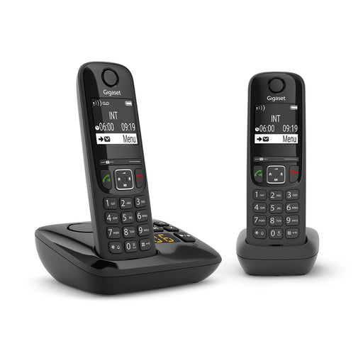 EAN 4250366854694 - Gigaset AS690A Duo Teléfono DECT/analógico Negro imagen 1