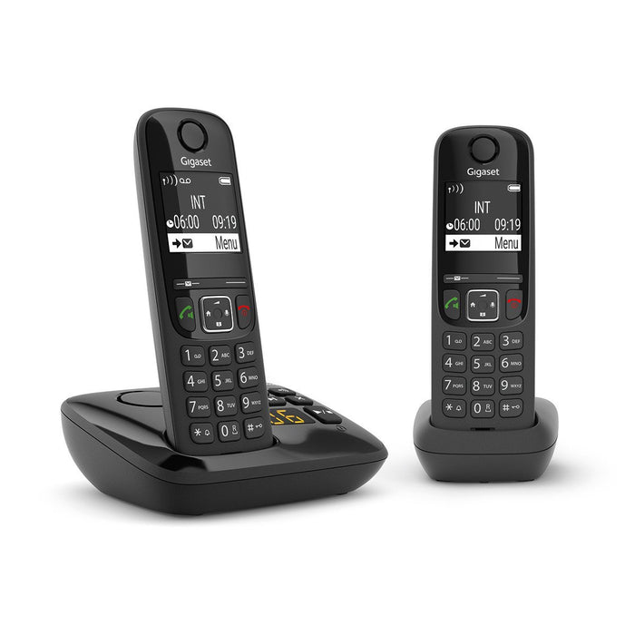 EAN 4250366854694 - Gigaset AS690A Duo Teléfono DECT/analógico Negro imagen 1