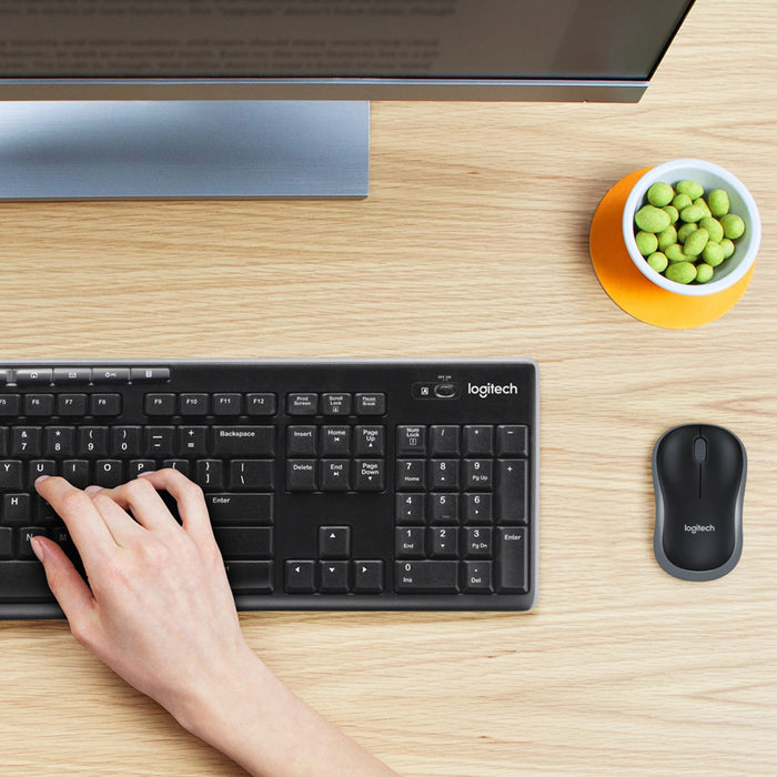 EAN 5099206039148 - Logitech 920-004508 teclado Ratón incluido Hogar RF inalámbrico QWERTY Internacional de EE.UU. Negro, Pla imagen 2