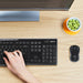 EAN 5099206039148 - Logitech 920-004508 teclado Ratón incluido Hogar RF inalámbrico QWERTY Internacional de EE.UU. Negro, Pla imagen 2