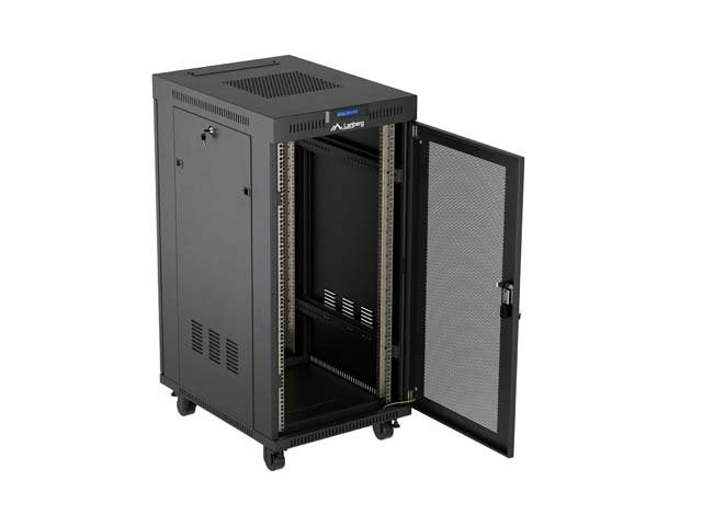 EAN 5901969447903 - Lanberg FF01-6824-23BL armario rack 24U Rack o bastidor independiente Negro imagen 5