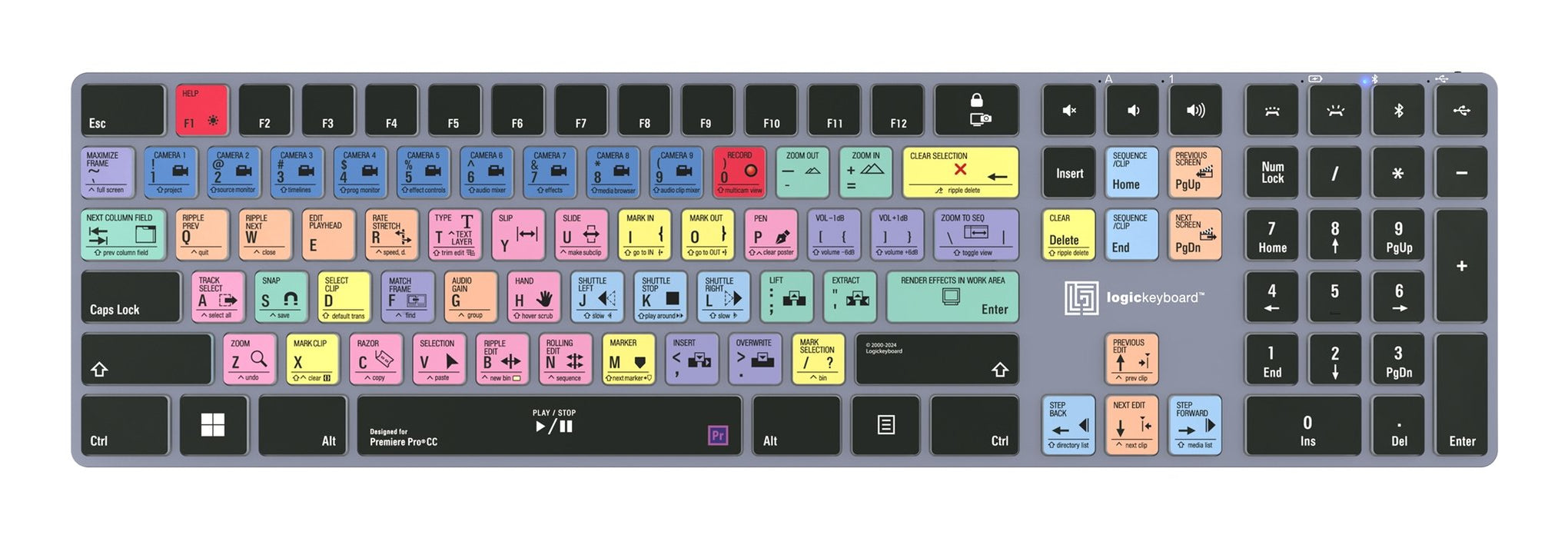 EAN 5707795023256 - Logickeyboard KB-PPROCC-TPC teclado Hogar / Oficina USB + Bluetooth QWERTY Francés Negro imagen 2
