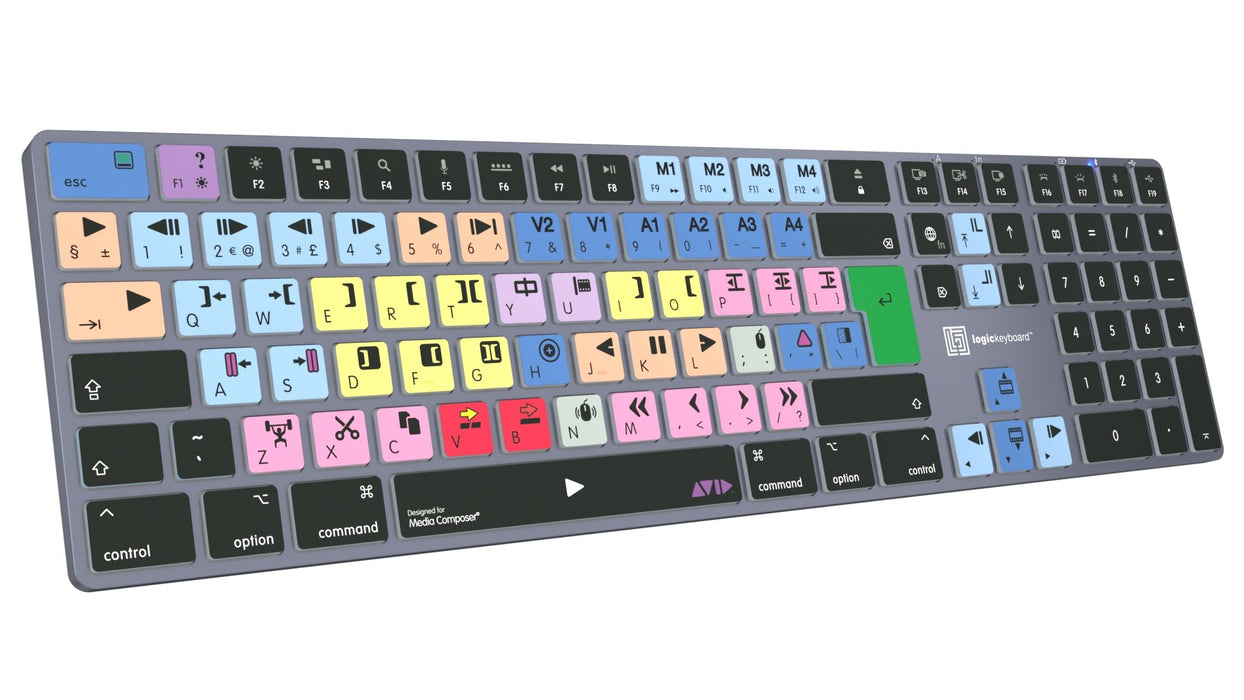 EAN 5707795022273 - Logickeyboard LKB-MCOM4-TM teclado Oficina Bluetooth QWERTY Alemán Gris, Titanio imagen 4