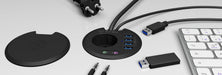 EAN 4250078169727 - ICY BOX IB-HUB1430 toma de corriente Negro imagen 5