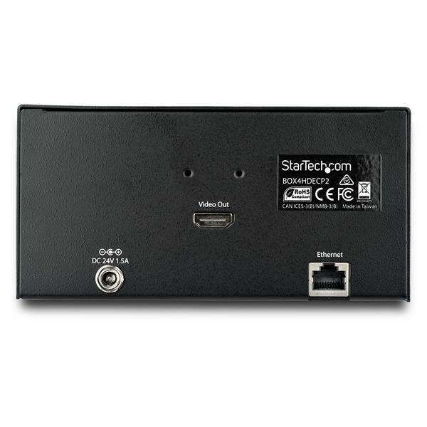 EAN 65030867498 - StarTech.com BOX4HDECP2 puente de conferencia AV 3840 x 2160 Pixeles Ethernet Plata imagen 4