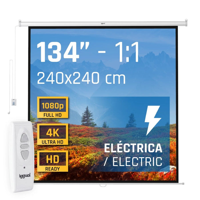 EAN 8435364308912 - iggual PSIES240 pantalla de proyección 3,39 m (133.5") 1:1 imagen 1