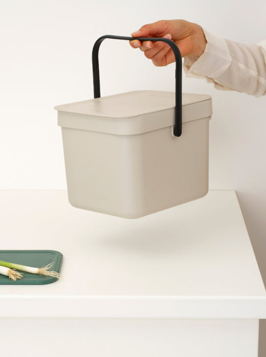 EAN 8710755251702 - Brabantia Sort & Go 6 L Rectangular Plástico reciclado Beige imagen 3