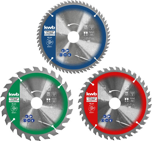 EAN 4009315847955 - kwb 584795 hoja de sierra circular 16,5 cm 3 pieza(s) imagen 1