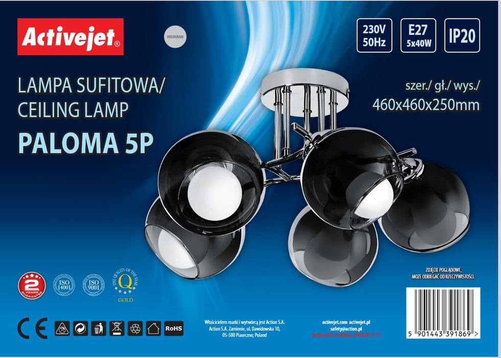 EAN 5901443391869 - Activejet iluminación de techo E27 2000 W imagen 2