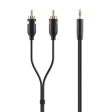 EAN 0745883713257 - Belkin F3Y116BT2M cable de audio 2 m 2 x RCA 3,5mm Negro imagen 1