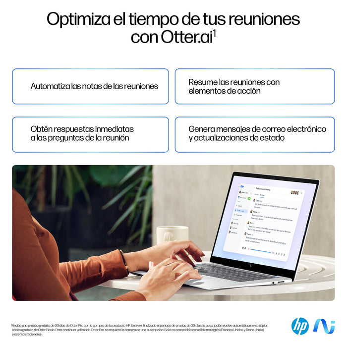 EAN 198701537205 - HP OmniBook X 14-fe1000ns Copilot+ PC Snapdragon X1P-42-100 Portátil 35,6 cm (14") 2.2K 16 GB LPDDR5x-SDRA imagen 7
