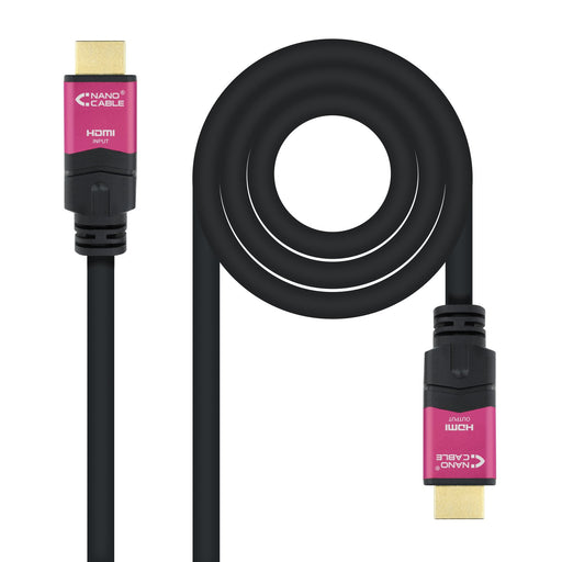 EAN 8433281009769 - Nanocable 10.15.3720 cable HDMI 20 m HDMI tipo A (Estándar) Negro, Rosa imagen 1