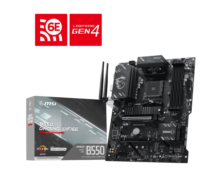 EAN 4711377459082 - MSI B550 GAMING WIFI6E placa base AMD B550 Zócalo AM4 imagen 1