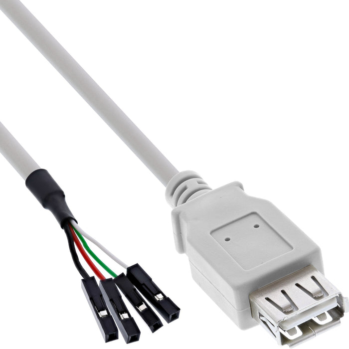 EAN 4043718112883 - InLine 33440L cable USB USB 2.0 0,4 m USB A Beige imagen 1