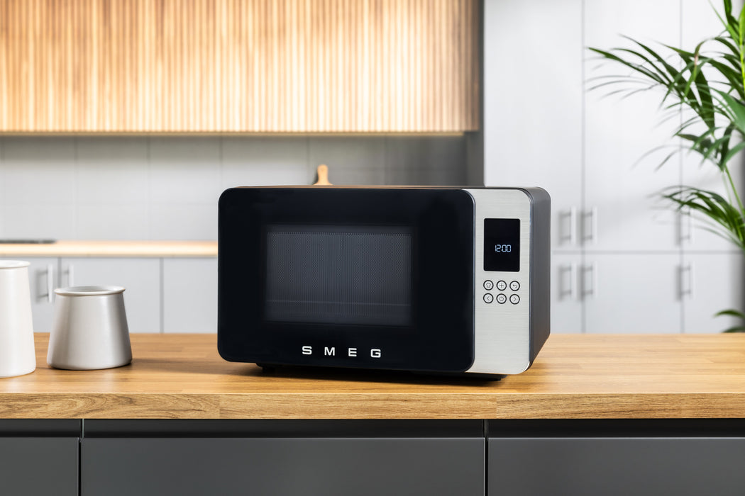 EAN 8017709356484 - Smeg MOC01BLMEU microondas Negro Microondas con grill Encimera 29 L 1450 W imagen 13