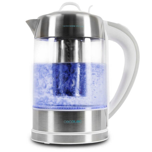 EAN 8435484015110 - Cecotec ThermoSense 370 tetera eléctrica 1,7 L 2200 W Gris, Acero inoxidable, Transparente, Blanco imagen 1