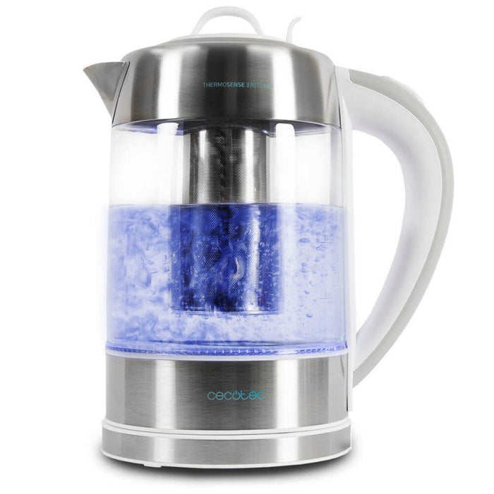 EAN 8435484015110 - Cecotec ThermoSense 370 tetera eléctrica 1,7 L 2200 W Gris, Acero inoxidable, Transparente, Blanco imagen 1
