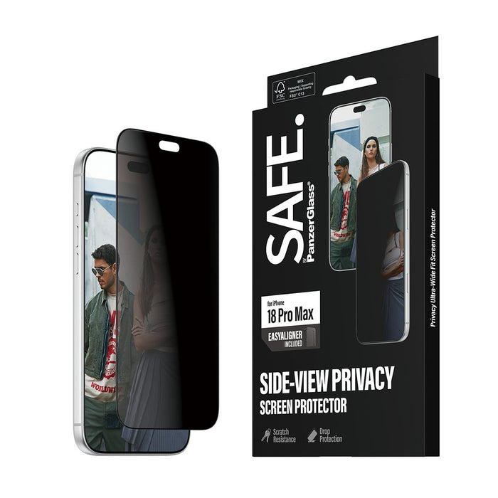 EAN 5715685043680 - PanzerGlass SAFE. by ® Privacy Screen Protector iPhone 2026 Pro Max | Ultra-Wide Fit m. EasyAligner Prote imagen 7
