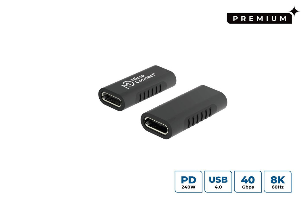EAN 5704174892113 - Microconnect USB3.2CFFA cambiador de género para cable USB C Negro imagen 1