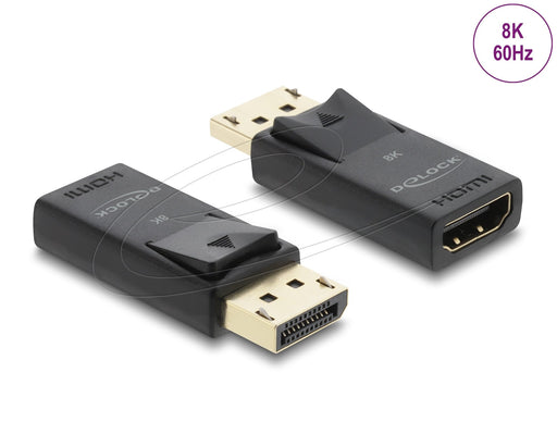 EAN 4043619610846 - DeLOCK 61084 cambiador de género para cable DisplayPort HDMI Negro imagen 1