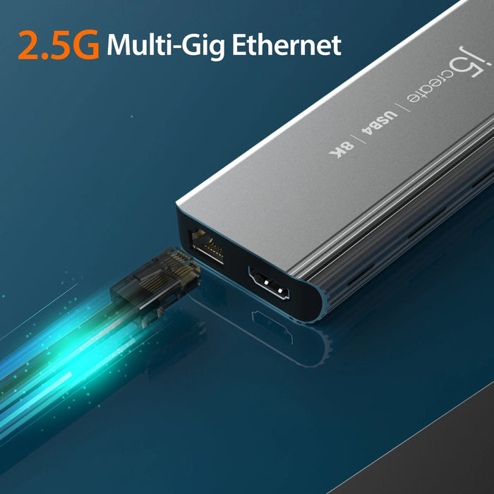 EAN 4712795086614 - j5create JCD403-N hub de interfaz USB Tipo C 10000 Mbit/s Gris imagen 8