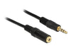 EAN 4043619837625 - DeLOCK 3.5mm M-F, 0.5m cable de audio 0,5 m 3,5mm Negro imagen 1