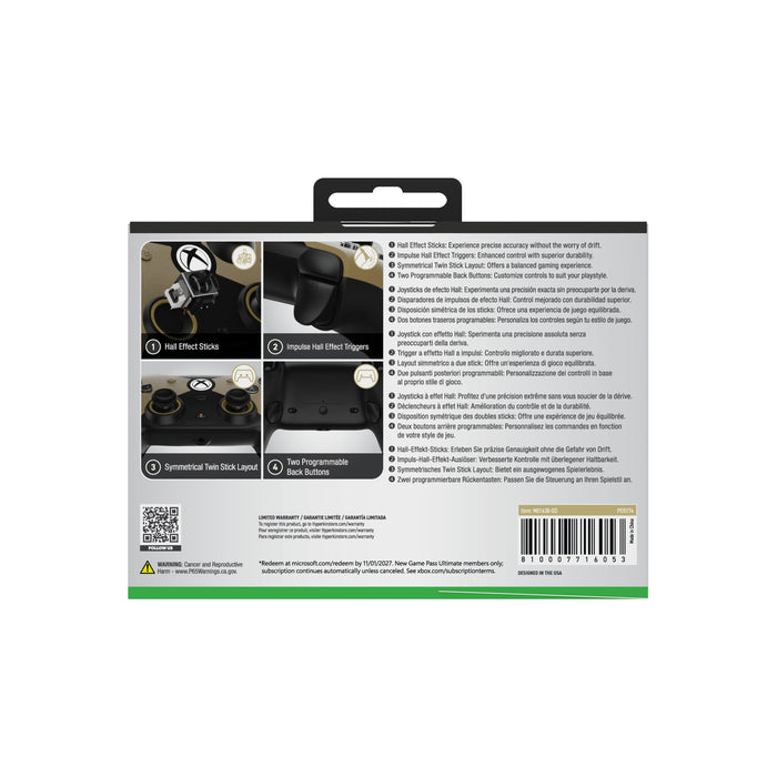 EAN 810007716053 - Hyperkin The Competitor Oro, Negro USB Gamepad Analógico/Digital Xbox Series X, Xbox Series S, Xbox One, P imagen 3