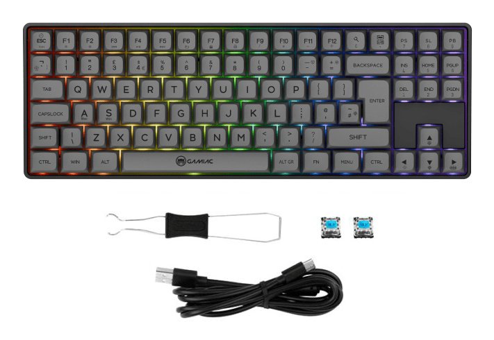 EAN 4251442510060 - GAMIAC TKL90G teclado Juego USB QWERTY Inglés Negro imagen 5