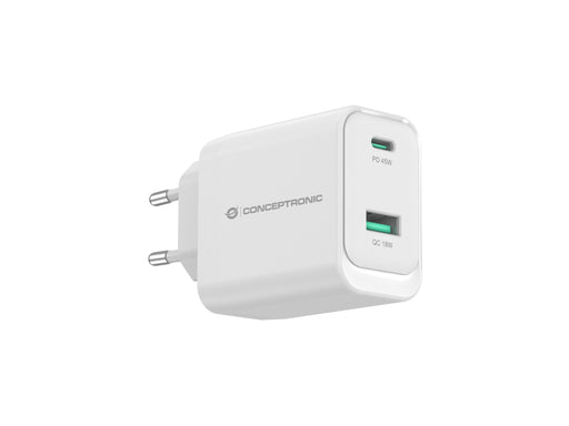 EAN 4015867240717 - Conceptronic ALTHEA20W45 cargador de dispositivo móvil Universal Blanco Corriente alterna Carga rápida In imagen 2