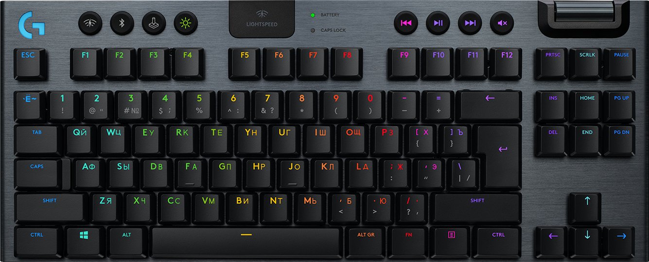 EAN 5099206099692 - Logitech G G915 TKL teclado Juego RF Wireless + Bluetooth AZERTY Belga Carbono imagen 10