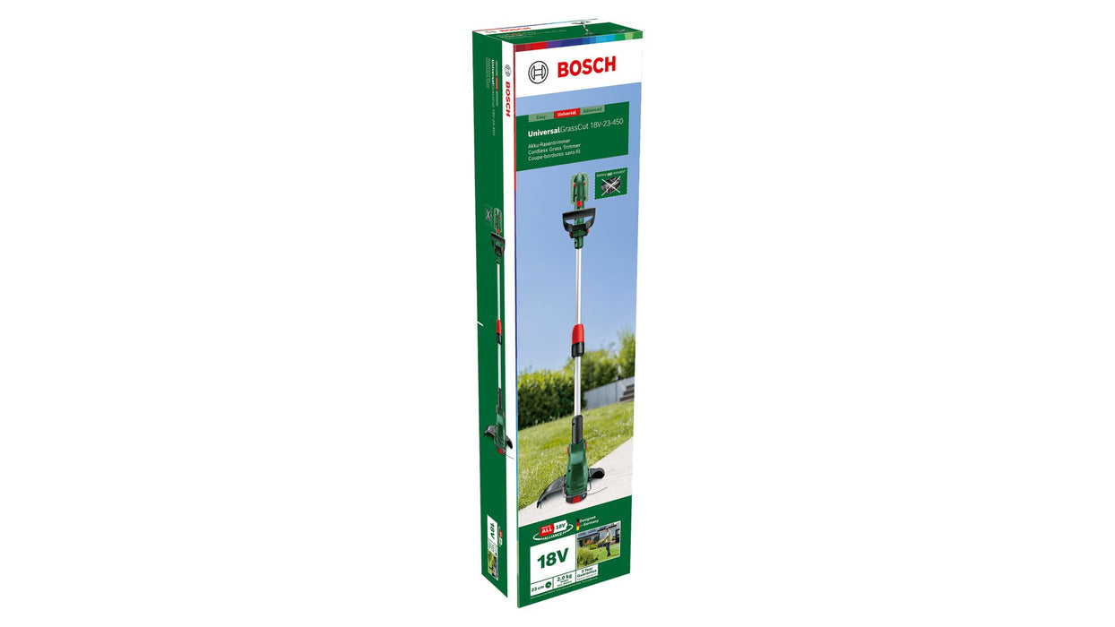 EAN 4059952676708 - Bosch UniversalGrassCut 18V-23-450 2,3 cm Batería Verde imagen 7