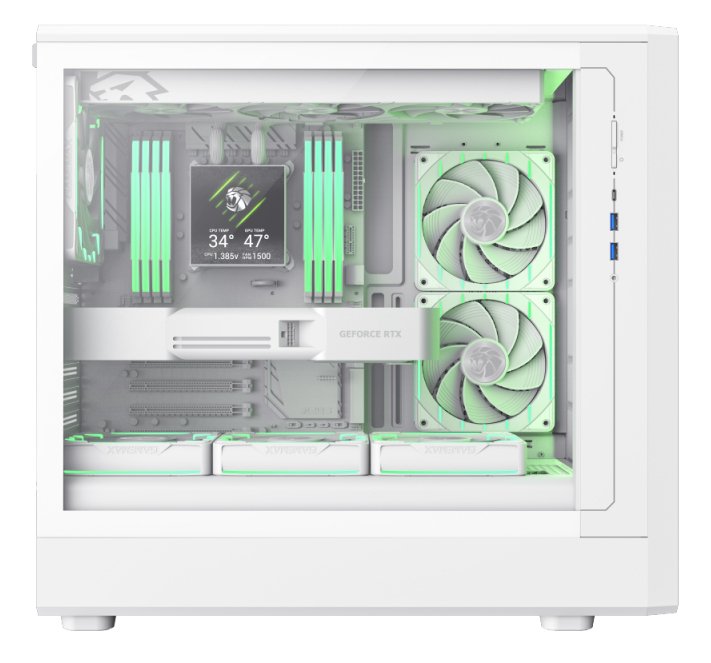 EAN 6931858778428 - GameMax CLAW 460 WH Midi Tower Blanco imagen 9