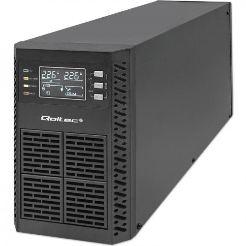 EAN 5901878522814 - Qoltec 52281 sistema de alimentación ininterrumpida (UPS) Doble conversión (en línea) 2 kVA 2000 W 3 sali imagen 1
