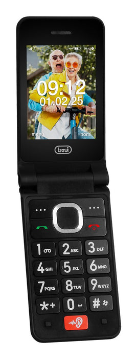 EAN 8011000042435 - Trevi FLEX PLUS 95 4G 7,11 cm (2.8") 210 g Negro Teléfono para personas mayores imagen 4