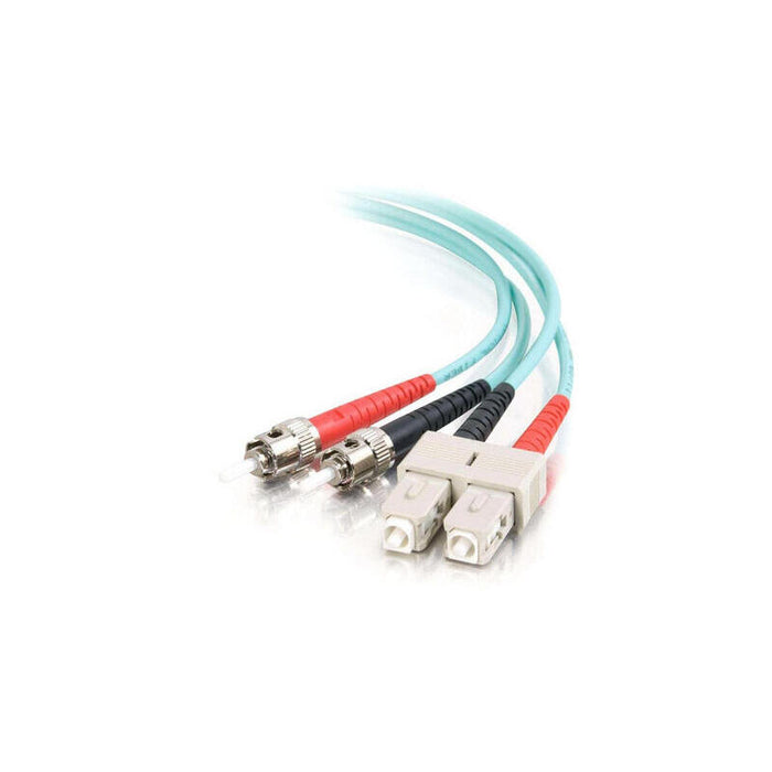 C2g 85527 Cable De Fibra Optica 10 M Ofnr Sc St Turquesa