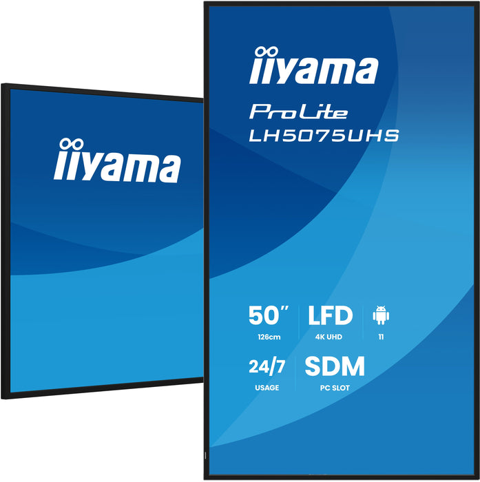 EAN 4948570125241 - iiyama LH5075UHS-B2AG pantalla de señalización Pantalla plana para señalización digital 125,7 cm (49.5")  imagen 5
