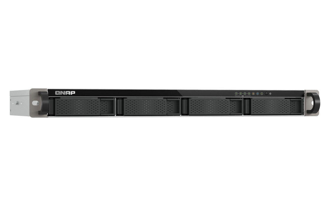 EAN 4711103091708 - QNAP TS-432XeU NAS Bastidor (1U) 4 GB DDR4 0 TB QNAP QTS Negro, Gris imagen 3