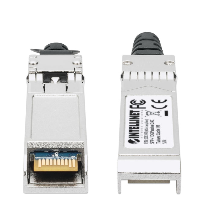 EAN 0766623508391 - Intellinet 508391 Cable de fibra óptica e InfiniBand 1 m SFP+ Negro, Plata imagen 3