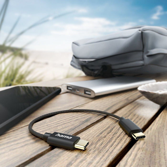 EAN 4047443486899 - Hama 00201604 cable USB USB 2.0 0,2 m USB C Negro imagen 2