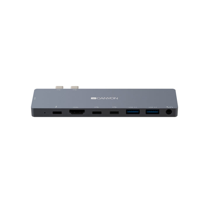 EAN 5291485006136 - Canyon CNS-TDS08DG base para portátil y replicador de puertos Gris imagen 3