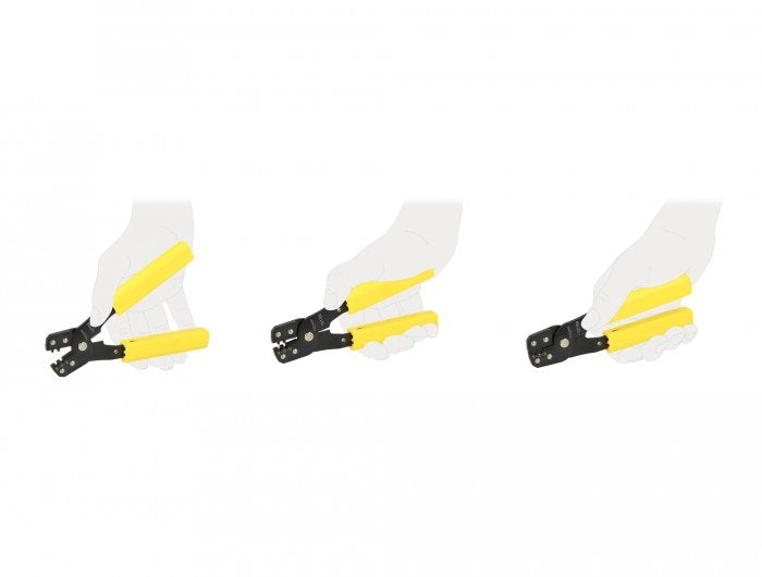 EAN 4043619905423 - DeLOCK 90542 crimpadora Herramienta para prensar Amarillo imagen 4
